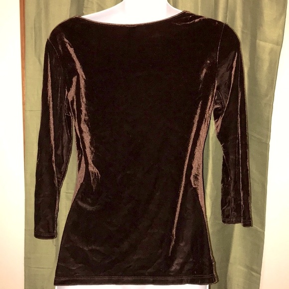 🌻 Jason Maxwell Velvet Petite Top - Picture 2 of 5